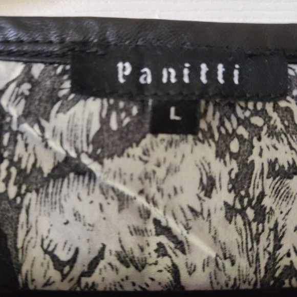 Panitti Women Top Size Large Animal Printed Long Sleeve Black - Picture 9 of 9